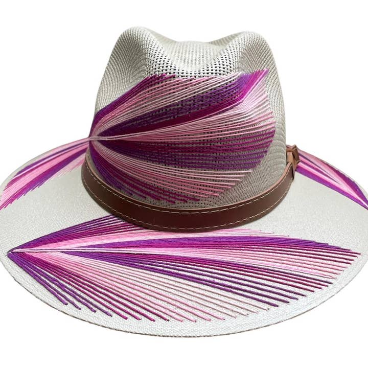 Chisme Lifestyle / Origenes - Wholesale Straw Hat - Women's - Pluma Embroidered Hats