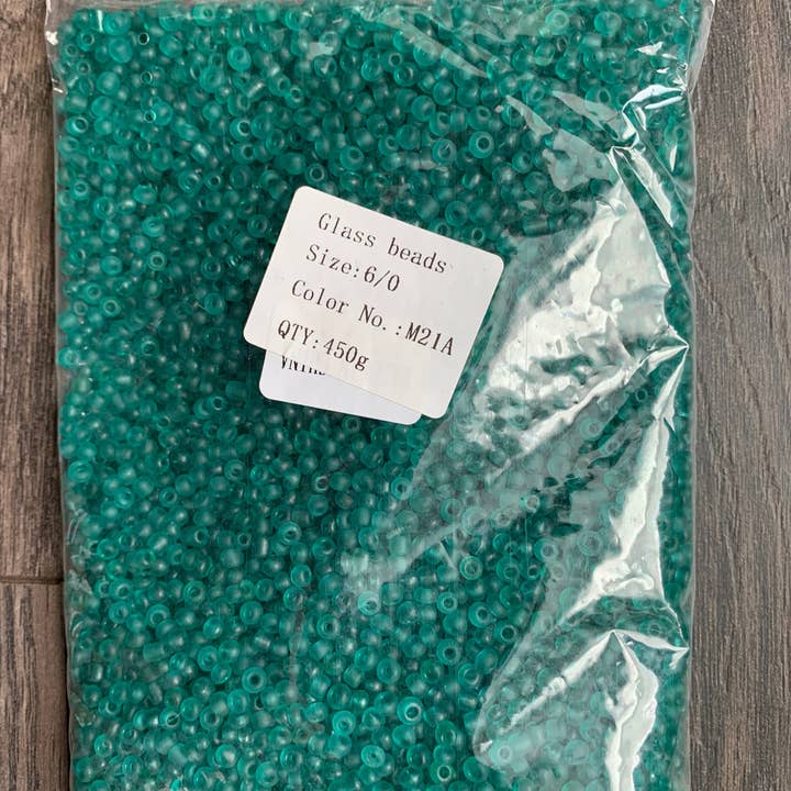 MaddieMayShop - Wholesale Beads - 6/0 Seed Beads, Seed Beads Bulk, Frost Glass Beads 450 Grams28