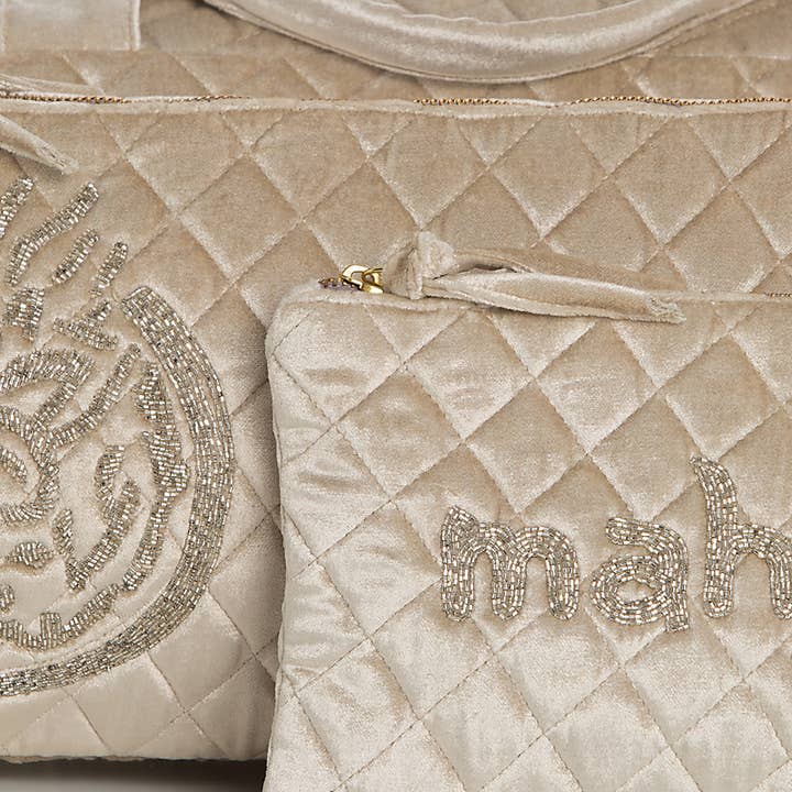 Sidney Byron - Wholesale Travel set - Mahjong Bag Travel Set - Silver3