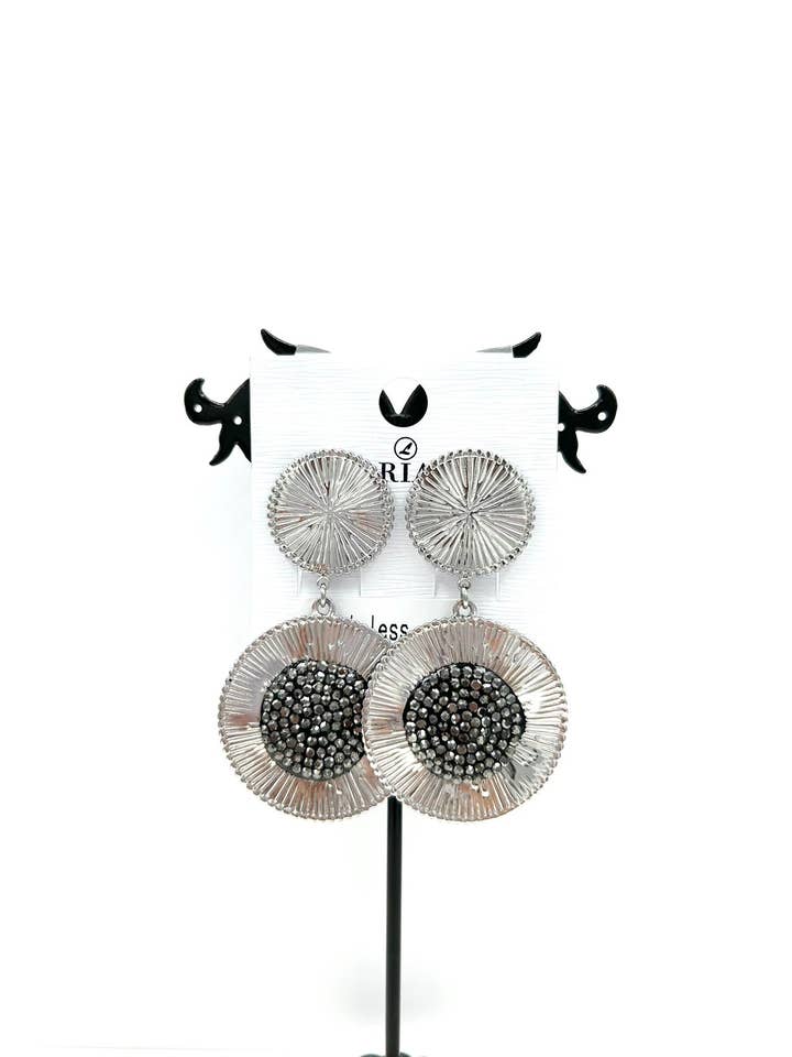 505A-15 clip earrings for wholesale by LORIANE CREATION