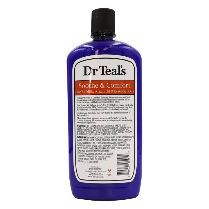 KT Supply – Großhandel Bade- & Körperpflege-Set – Dr. Teals Epsom Salz-Schaumbad, Hafermilch, Arganöl, 34 Unzen1