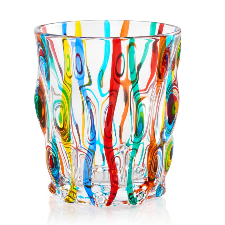 Samba Rocks Cocktail Glass - Venetian Crystal Glass for wholesale by Alice Sturzinger LLC