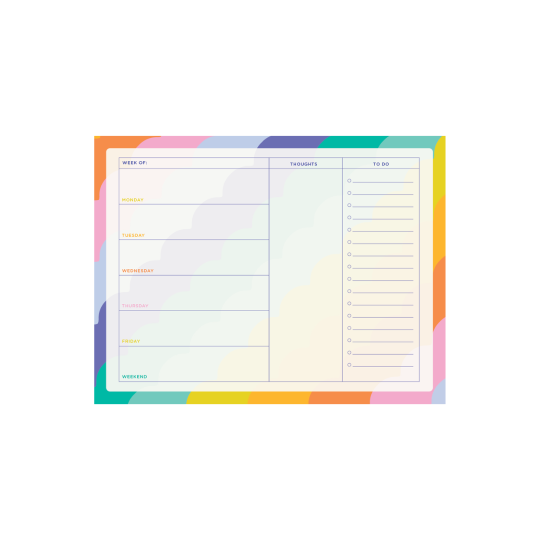 Rising Scallop Tearaway Notepad Large for wholesale on Faire1