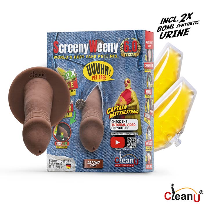 CleanU - Wholesale Prank/Gag Gift - Screeny Weeny 6.0 - Latin/Brown - circ.1