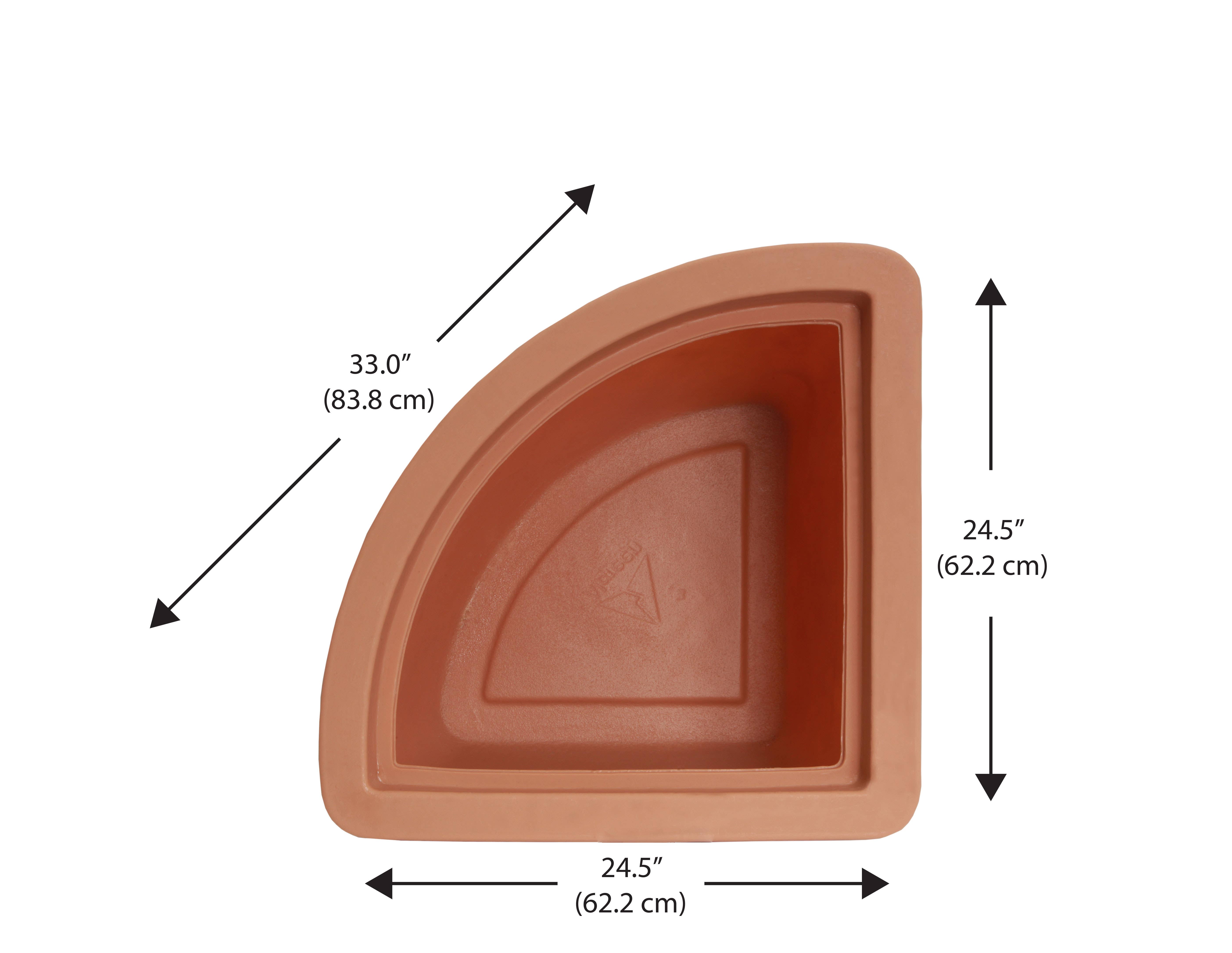Algreen - Wholesale Planter Box - 26" Hampton Corner Planter12