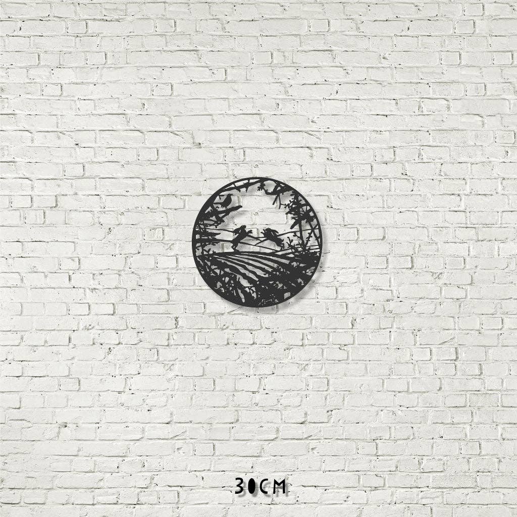 RAL 8019_Gris oscuro Decoración mural - Liebres boxeando en un campo de venta al por mayor en Faire1