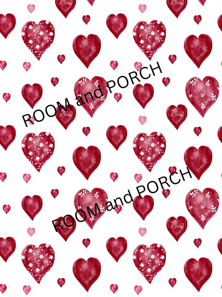 Hearts - Hand/Tea Towel - Recycled Microfiber - 2 sided for wholesale by ROOM and PORCH
