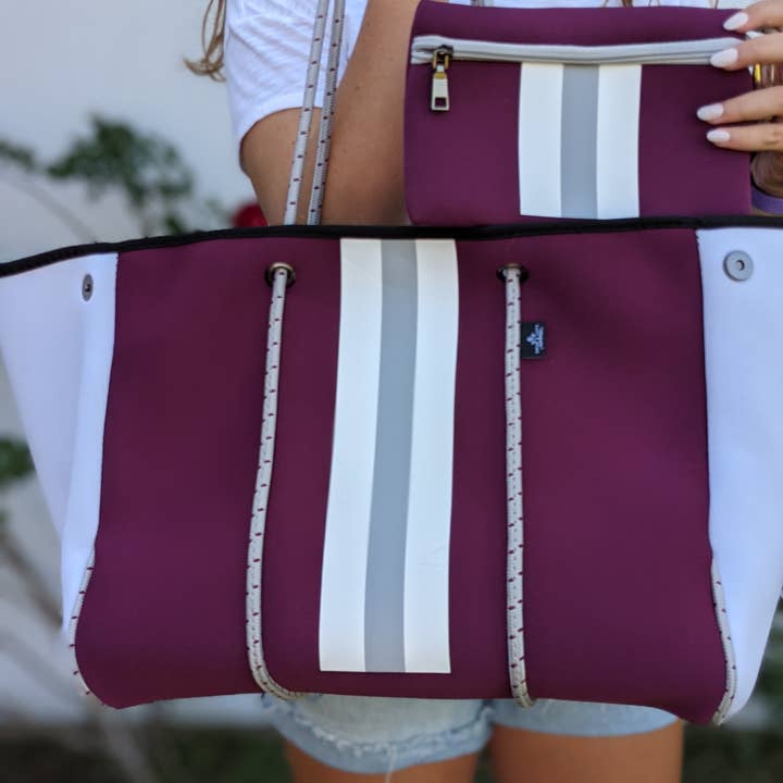 Sugar Lily's - Wholesale Tote Bag - Women's - Sugar Lily's- Neoprene Spirit Collection- Big Maroon1