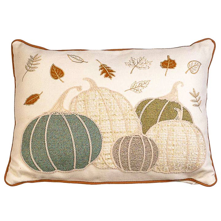 Brookshire Pumpkin Lumbar Pillow Oat/Multi 14x20 for wholesale by The Royal Standard