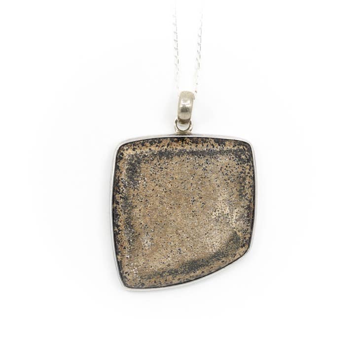 Black Feather Design - Wholesale Pendant/Charm Necklace - Dinosaur Egg Necklace - Fossil Jewellery - 925 Silver