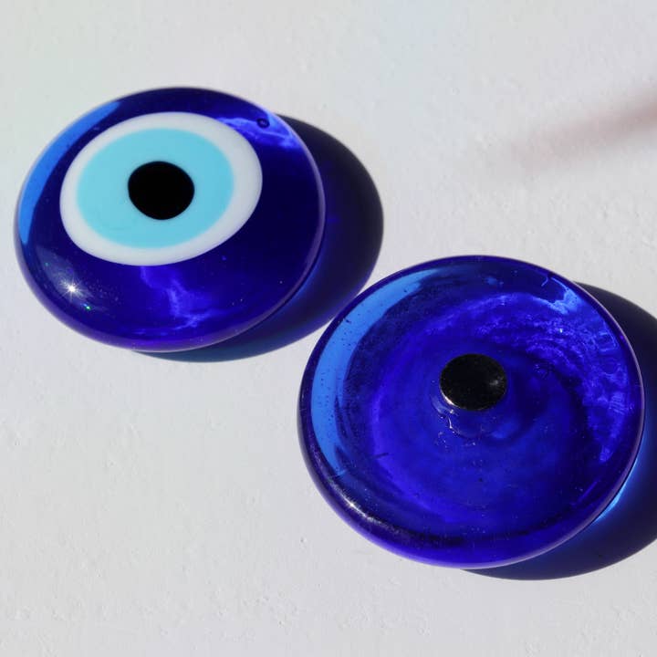 Lucky Luna - Wholesale Spiritual Stone/Crystal - Glass Evil Eye Magnet – Powerful Protection & Luck