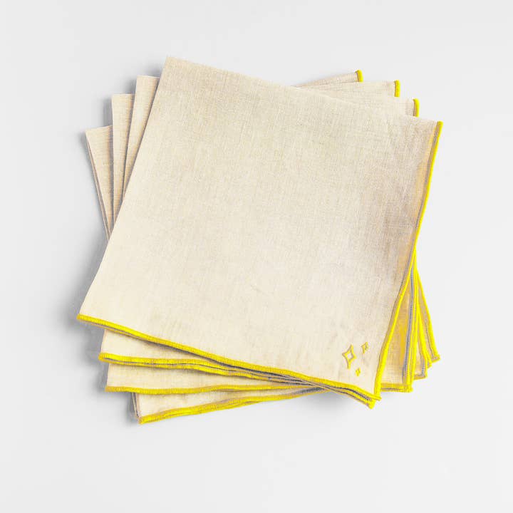 Lemoine Napkin - Chartreuse for wholesale by Lemoine