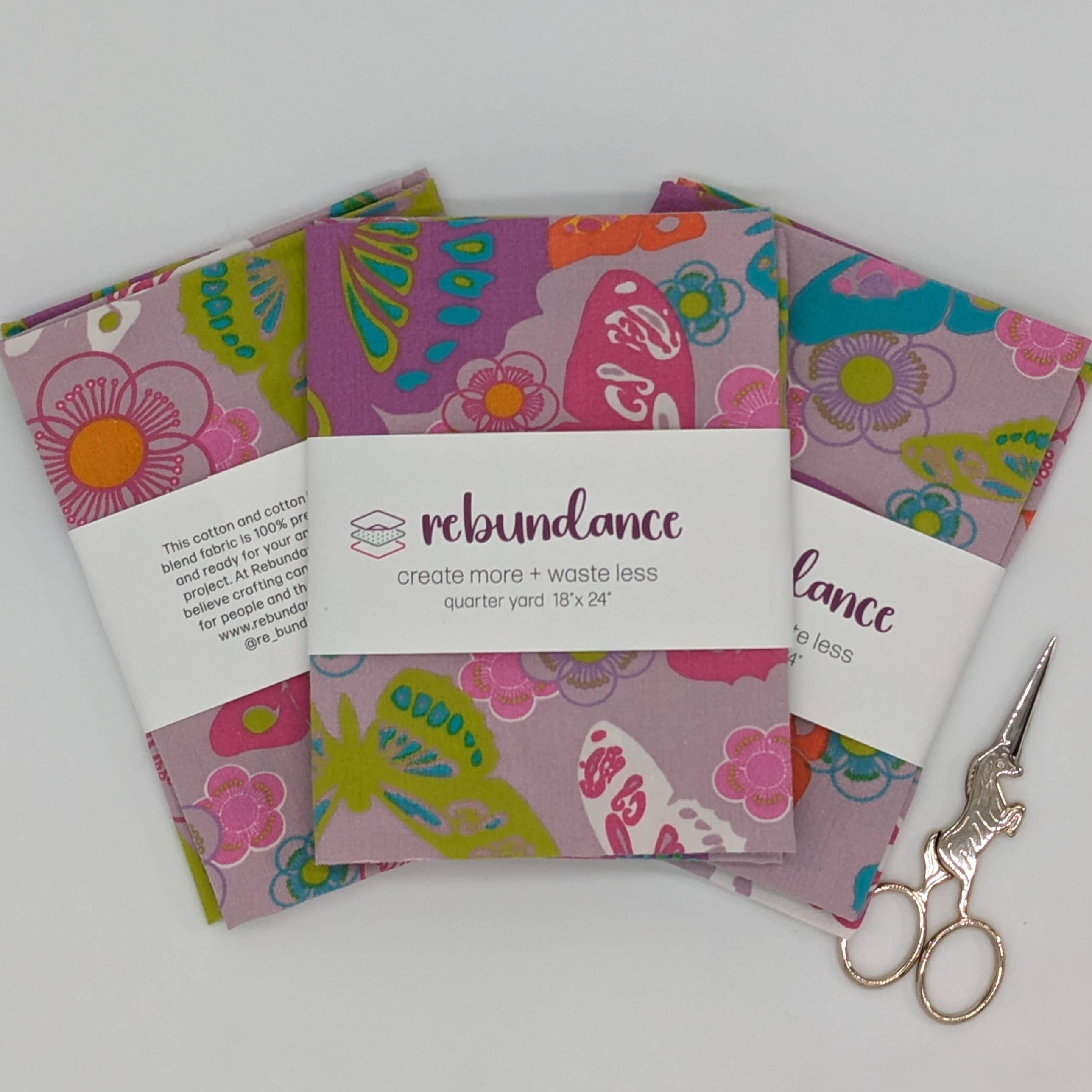 Rebundance LLC - Wholesale Fabric - Quarter Yard Fabric - Kid Prints - Upcycled - Case of 123