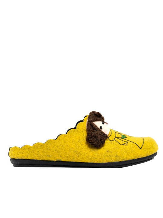 Chinelos Amarelos Princesa Leia e Yoda por atacado de Marpen Slippers