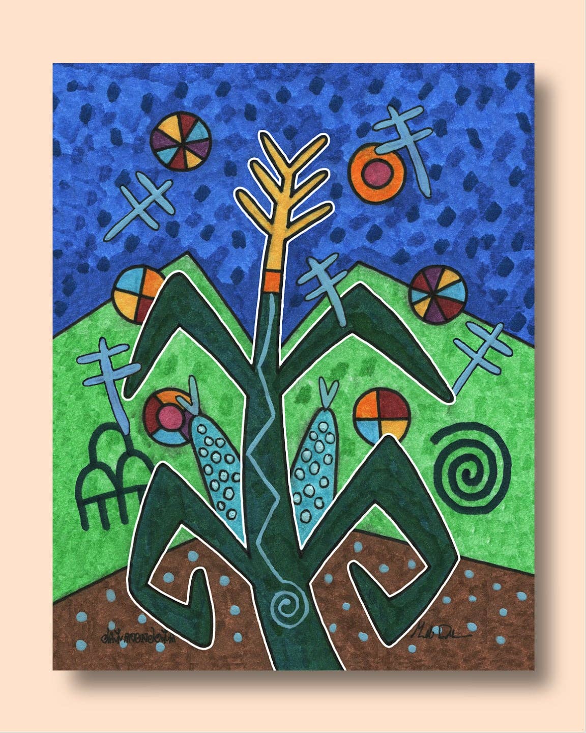 Fourth World Design – Großhandel Kunstdruck – Corn-Geist1