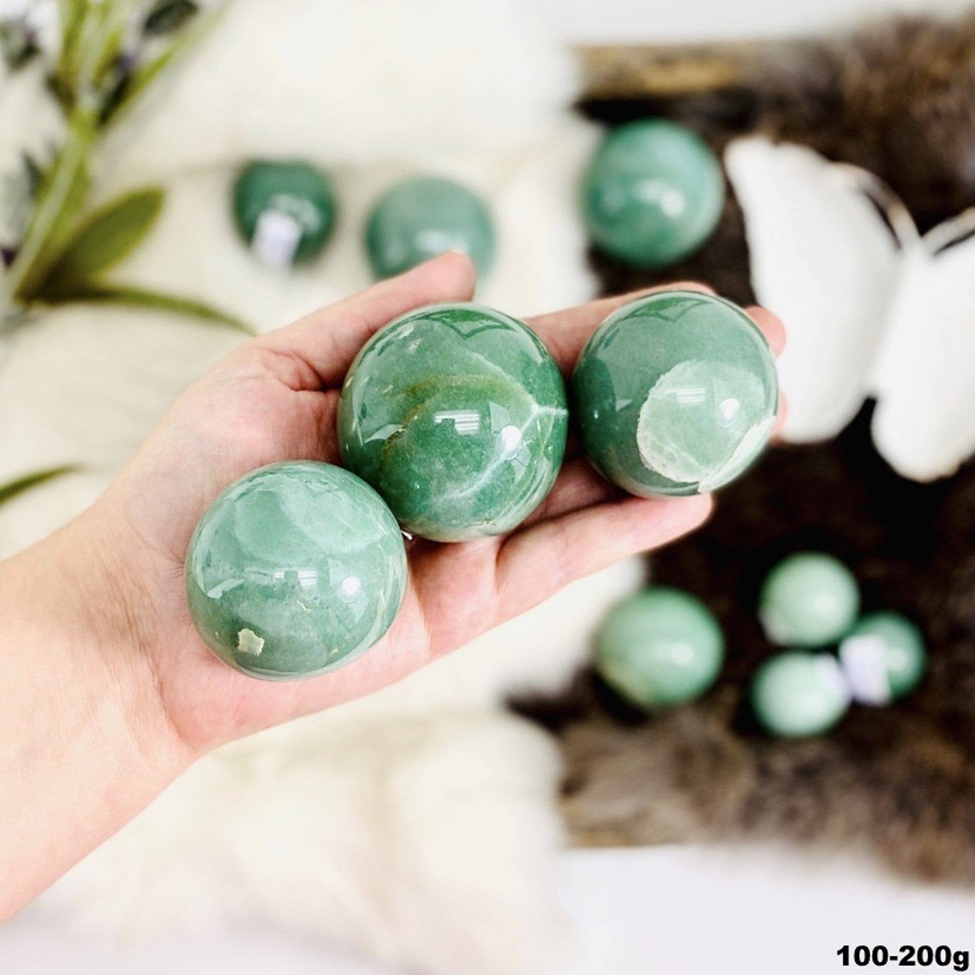 Rock Paradise - Wholesale Spiritual Stone/Crystal - Green Aventurine Polished Crystal Spheres - By Weight3