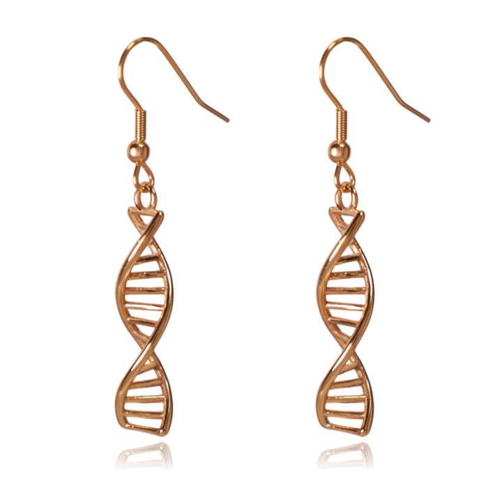 Clayton Jewelry Labs - Wholesale Hangende/ronde oorbellen - DNA Double Helix Science roestvrijstalen bengelen oorbellen