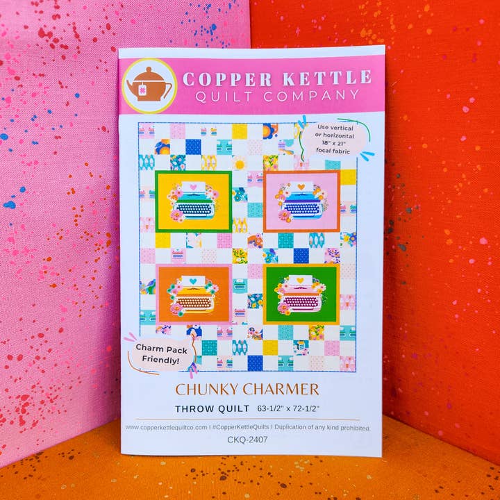 Chunky Charmer | CKQ-2407 Quilt Pattern for wholesale by Copper Kettle Quilt Company