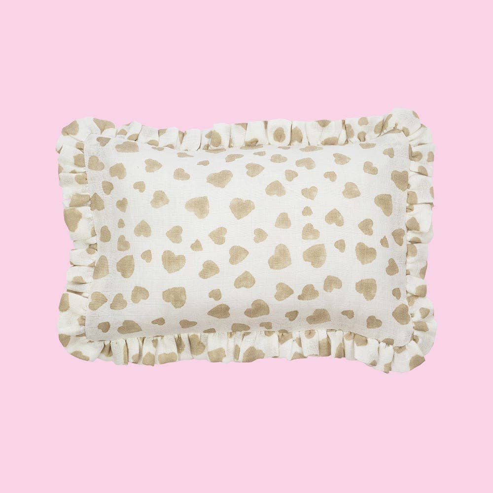 Willa and the Bear - Wholesale Pillow/Cushion - Kids & Baby - Muslin Ruffle Mini Pillow3