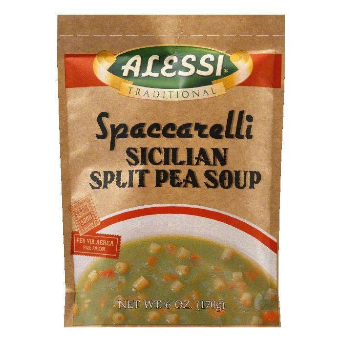 Alessi Soup Split Pea, 6 OZ for wholesale by KeHE Distributors, LLC