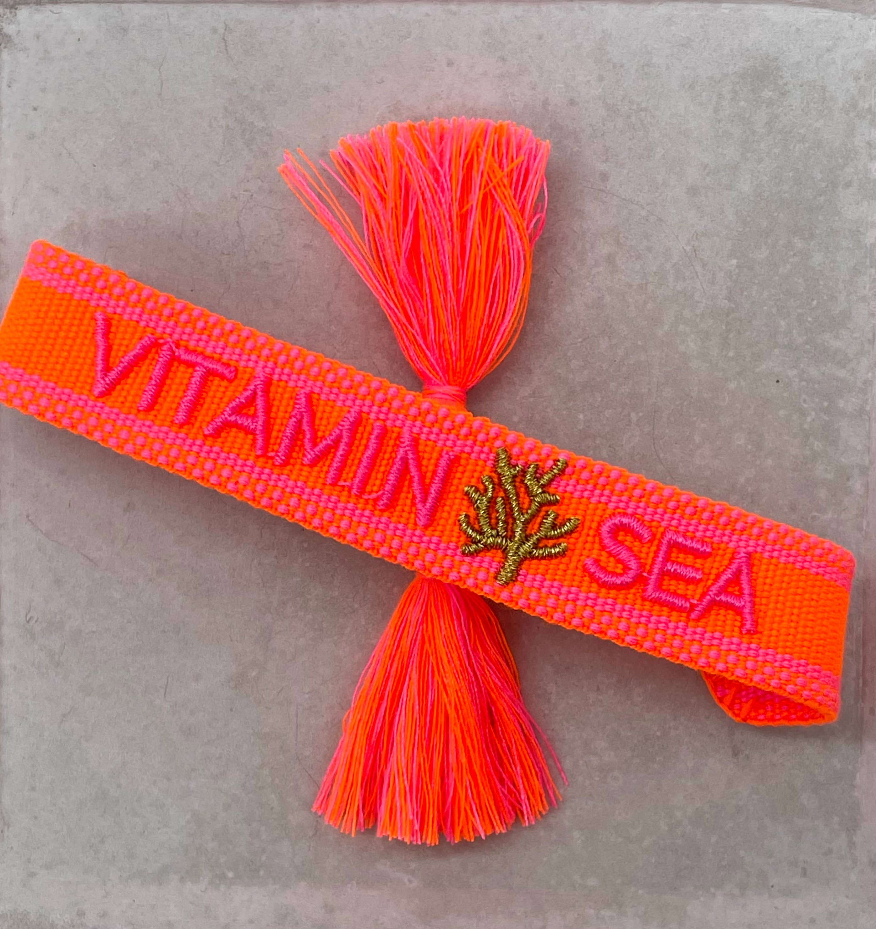 Parsley & Pepper - Wholesale Woven/Braided Bracelet - VITAMIN SEA Statement Bracelet woven, embroidered3