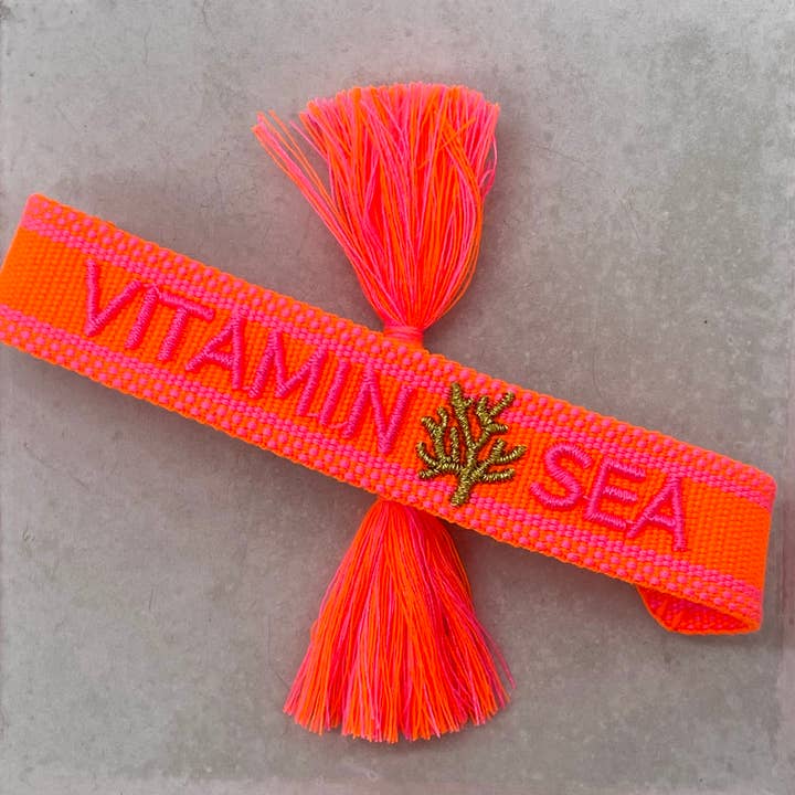 Parsley & Pepper - Wholesale Woven/Braided Bracelet - VITAMIN SEA Statement Bracelet woven, embroidered3