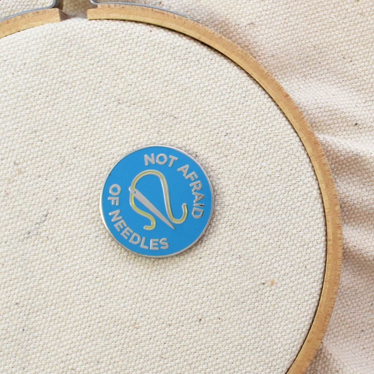 City of Industry - Wholesale Lapel Pin/Button - Not Afraid of Needles Magnetic Pin or Needleminder1