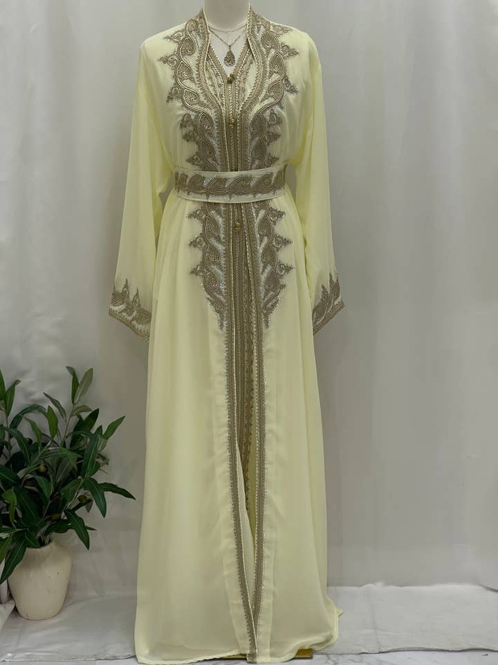 Lussuoso Kaftano Alamera – Comfort e Vestibilità per Ogni Donna per la vendita all'ingrosso da parte di Palestinian Elegance