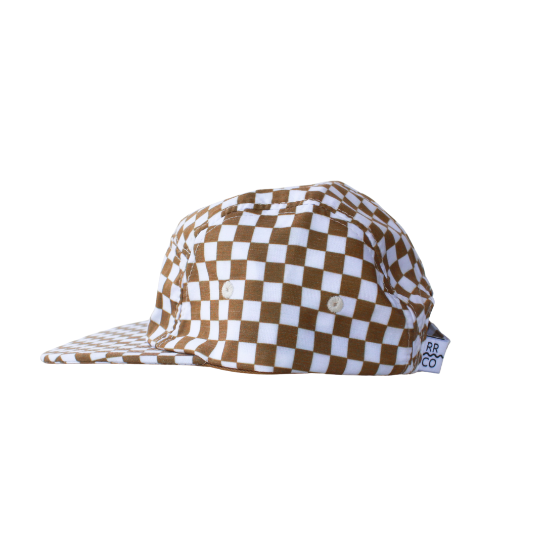 RAD RIVER CO. - Wholesale Baseball Cap - Kids - Cotton Five-Panel Hat in Copper Check1