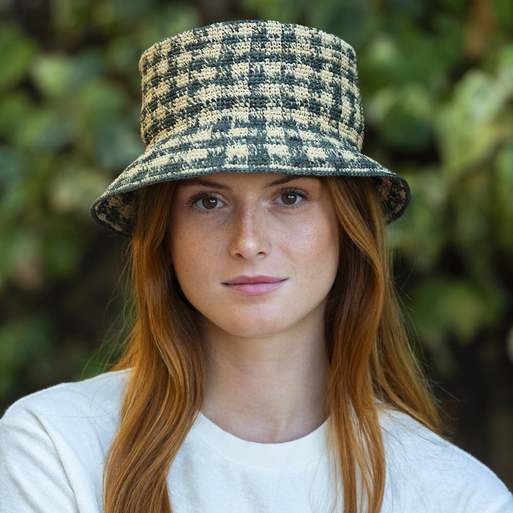 TRAVAUX EN COURS... - Wholesale Bucket Hat - Unisex - BOB RAPHIA checks16