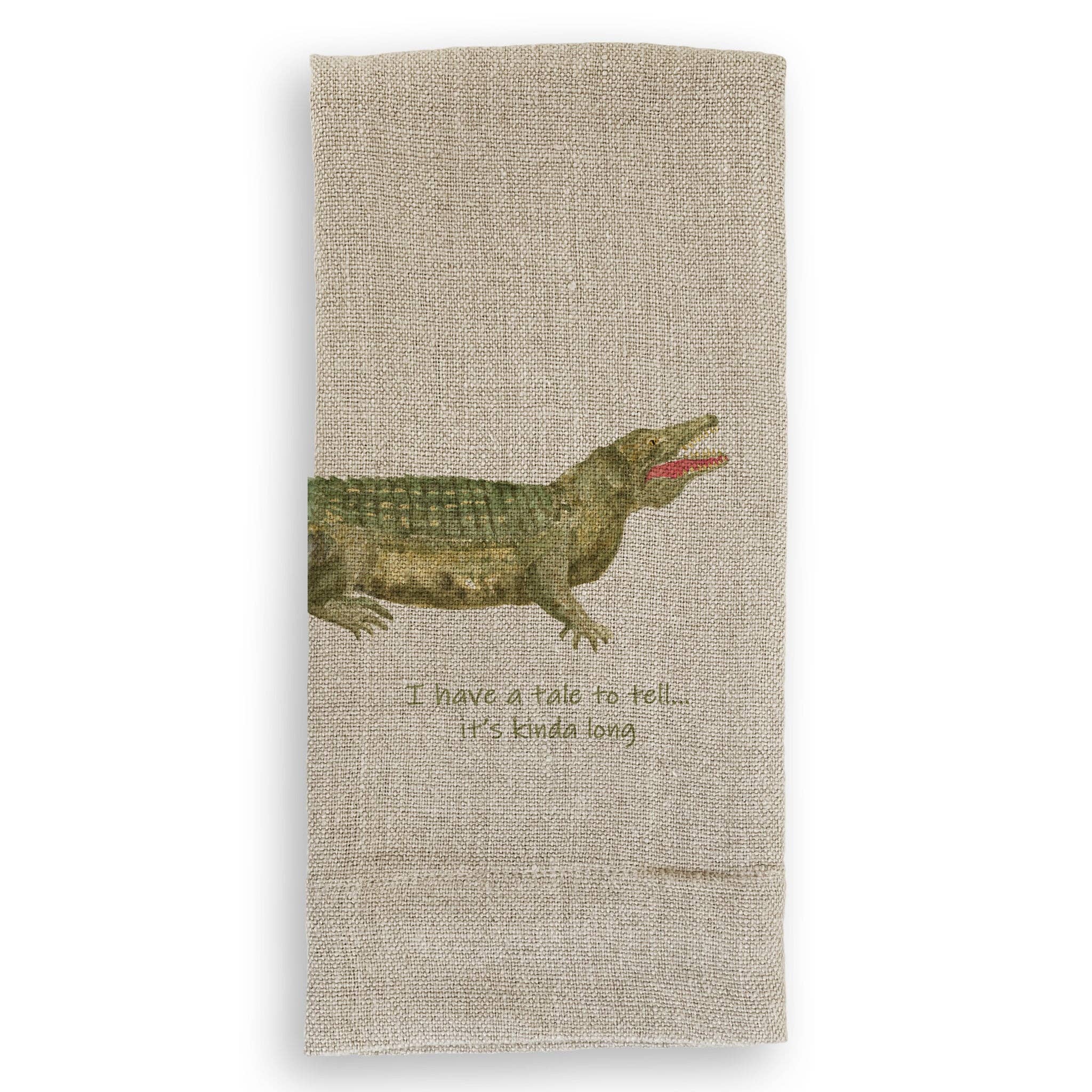 French Graffiti - Wholesale Tea Towel - Tale to Tell Alligator1