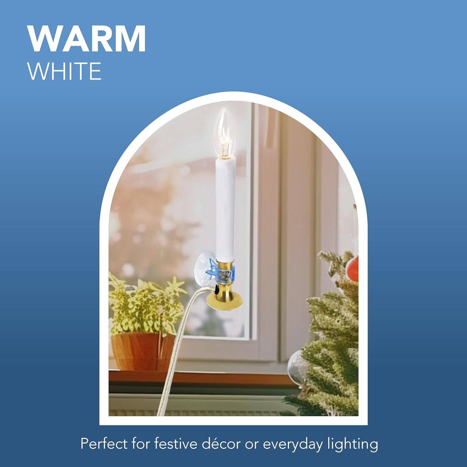 4E's Novelty - Vente Ampoule/spot - 4E's Lot de 12 ampoules de rechange E12 7W pointe torpille transparente1