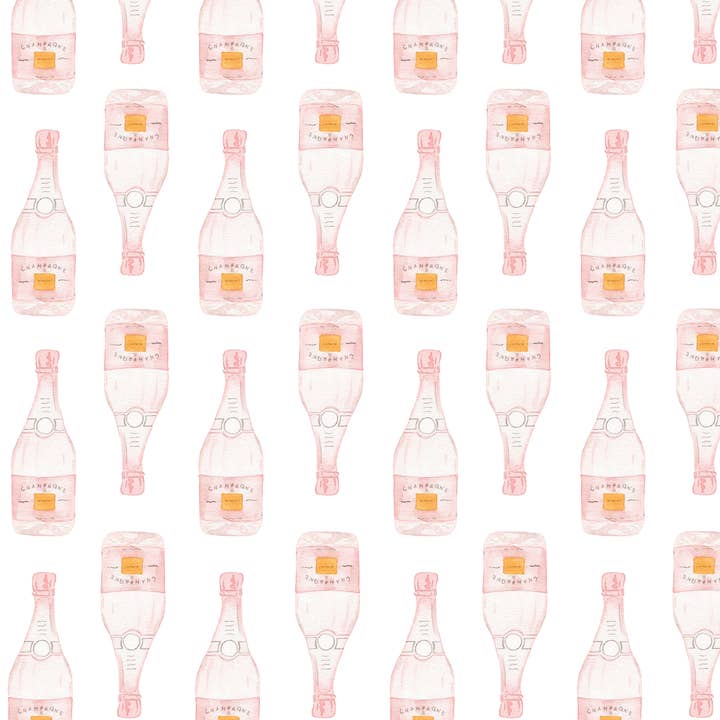 Rebecca Green Design - Wholesale Wrapping paper roll - Rosé Gift Wrap - 5 Sheets/Roll3