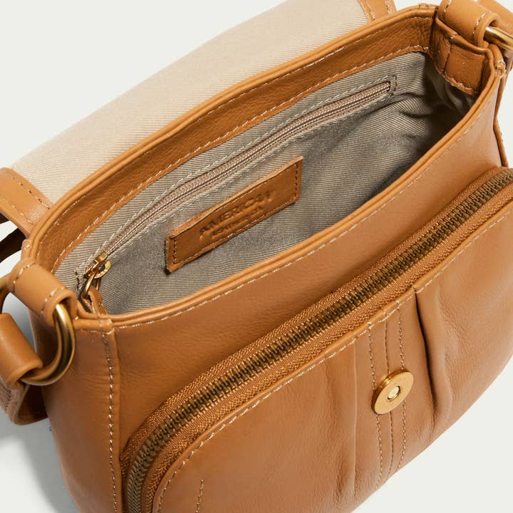 American Leather Co - Wholesale Crossbody Bag - Women's - Marino NS Crossbody3