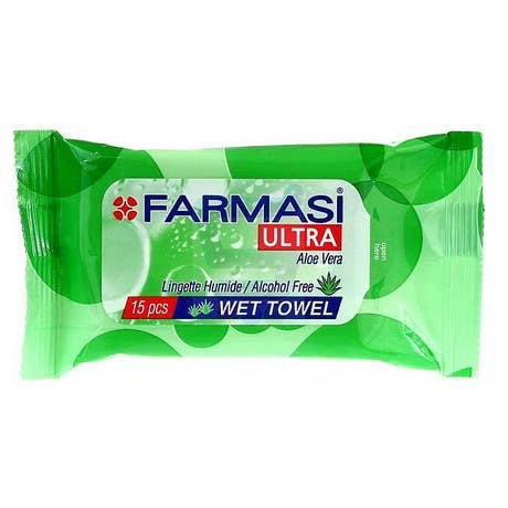 LS GROUP - Wholesale Face & Body Mist/Water - Alcohol-free aloe vera wet wipes x15