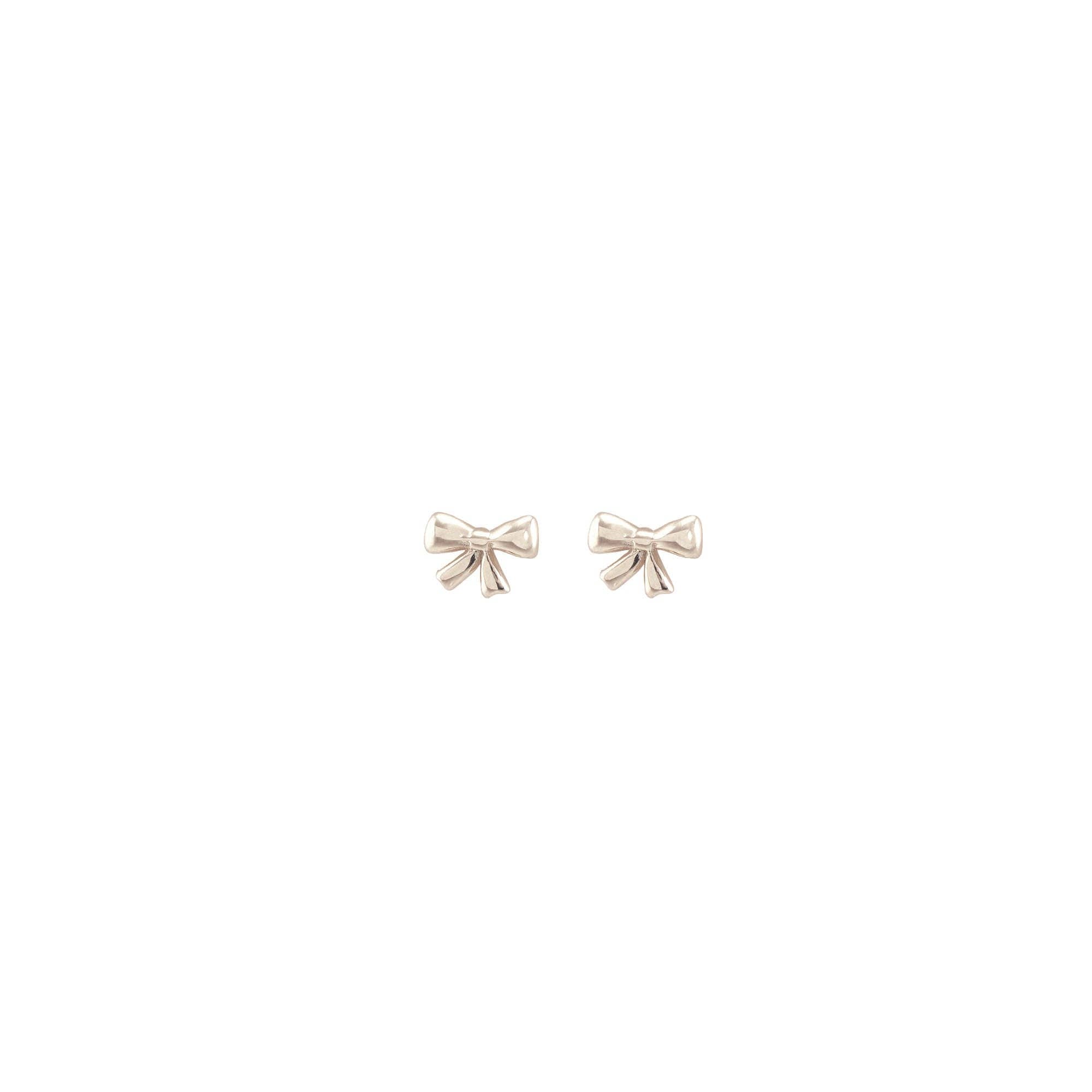 Kris Nations - Wholesale Stud/Post Earrings - Bow Stud Earrings 18K Gold Vermeil | Sterling Silver Nickel Free Hypoallergenic Ships from CA3