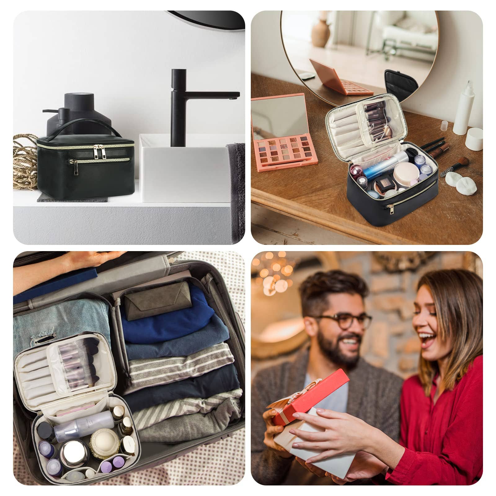 wandf - Wholesale Make-up/cosmetic bag - Vegan Leather Cosmetic Brush Bags Makeup Case 19