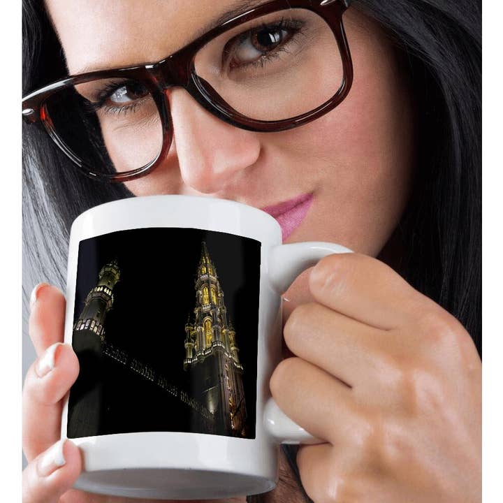 3dRose - Wholesale Coffee Mug - 3dRose, Standing in awe in Grand Place which is considered the center of Brussels, Mug9