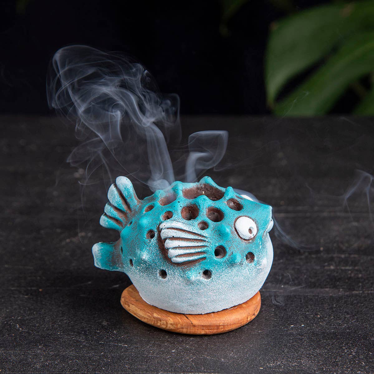 Troy Touch - Venta al por mayor Portainciensos - Porta Incienso y Porta Velas Pez Amarillo Azul1