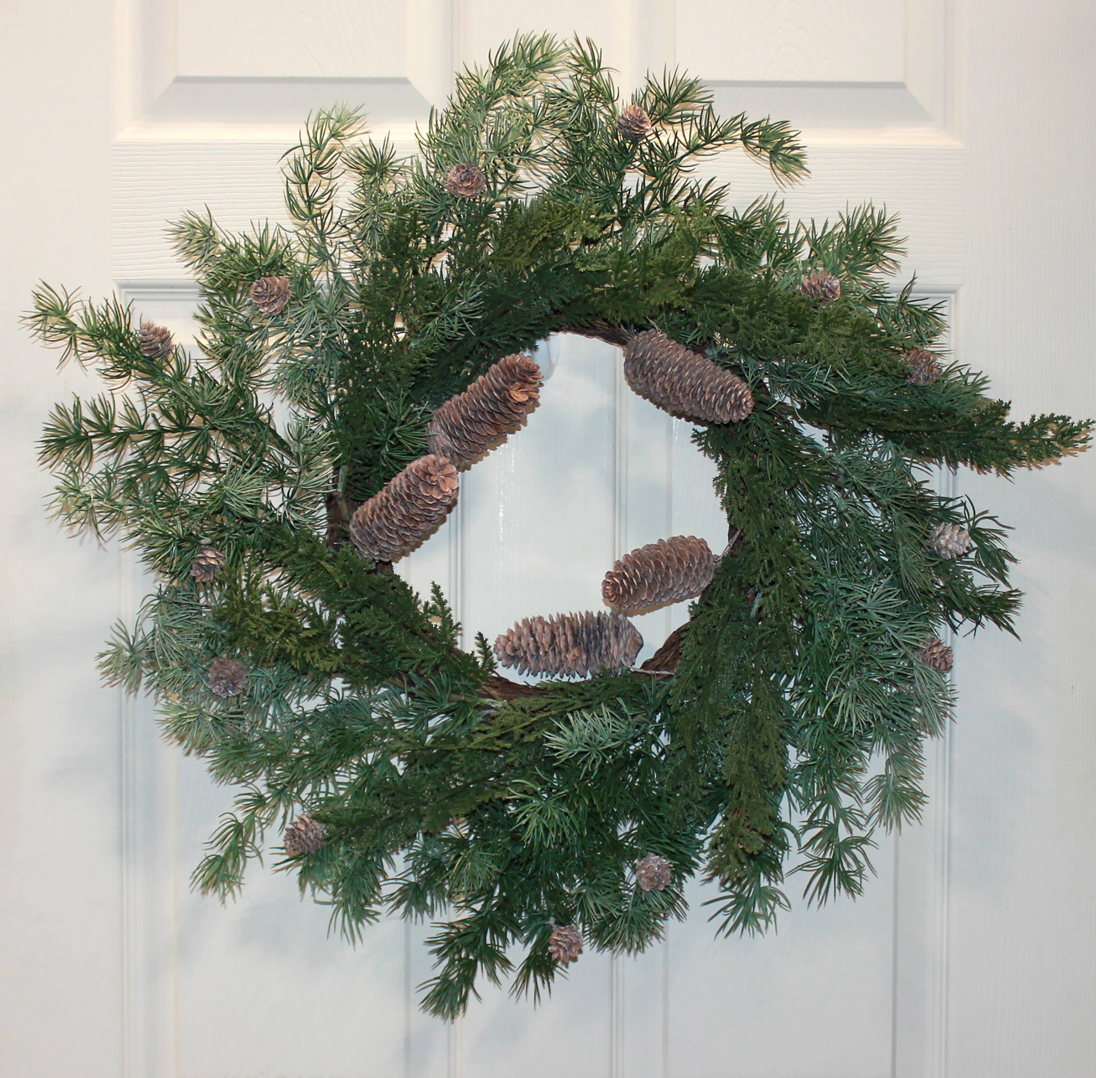 WORTH IMPORTS - Wholesale Wreath - 24" Pine & Pine Cones Wreath3