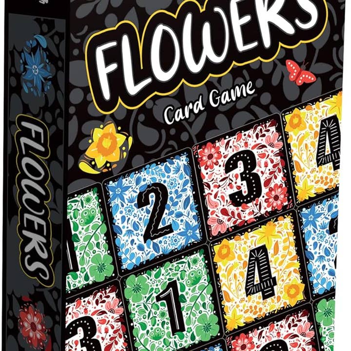 FLOWERS - THE GAME OF STRATEGIC COLOR AND NUMBER PUZZLE CARD for wholesale by SAVANA