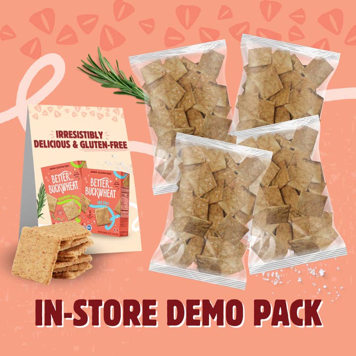 Gluten Free Cracker Demo Pack for wholesale by Better with Buckwheat | Maine Crisps