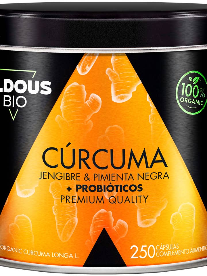 Gurkemeje med ingefær, sort peber, Aldous Bio probiotika for engroshandel hos Aldous Bio