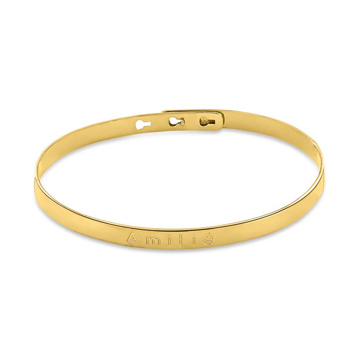 Bracciale Amitié placcato in oro giallo per la vendita all'ingrosso da parte di Enomis