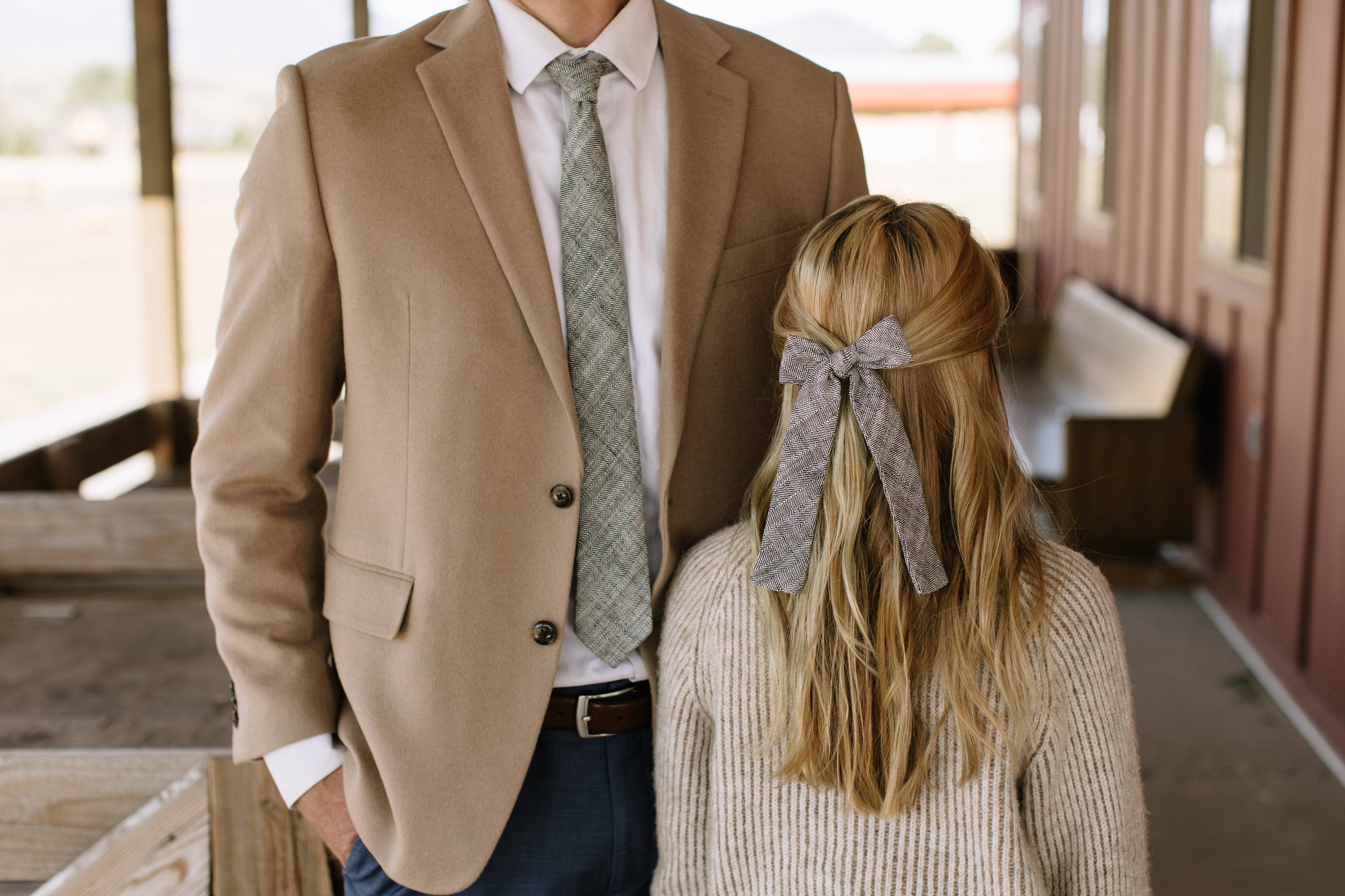 Boon Ties – wholesale Necktie – Men’s – Ebony Tweed Men's Tie1