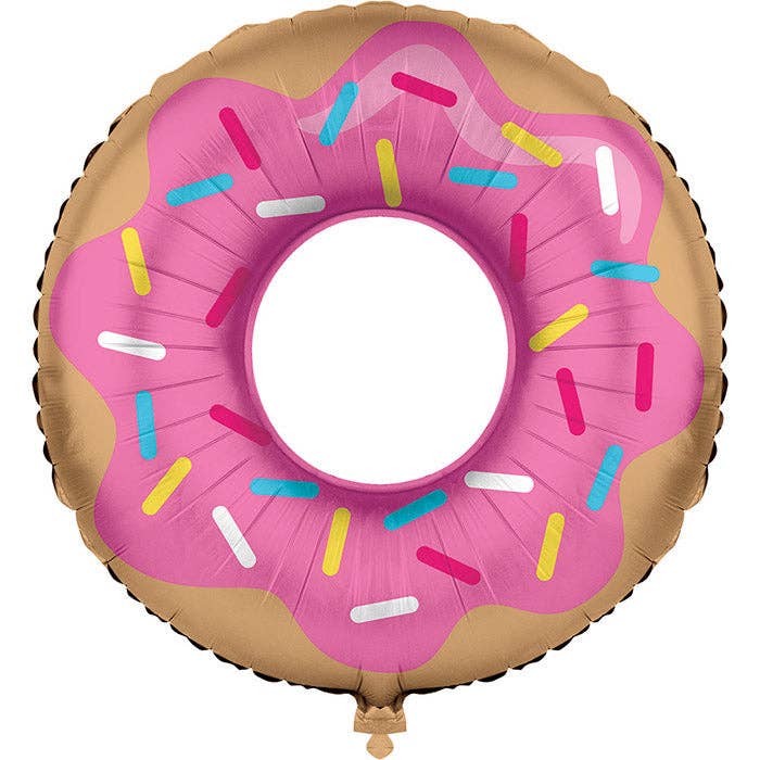 Bulk Party Decor - Wholesale Balloon - Bulk Donut Mylar Balloons (10 per Case)