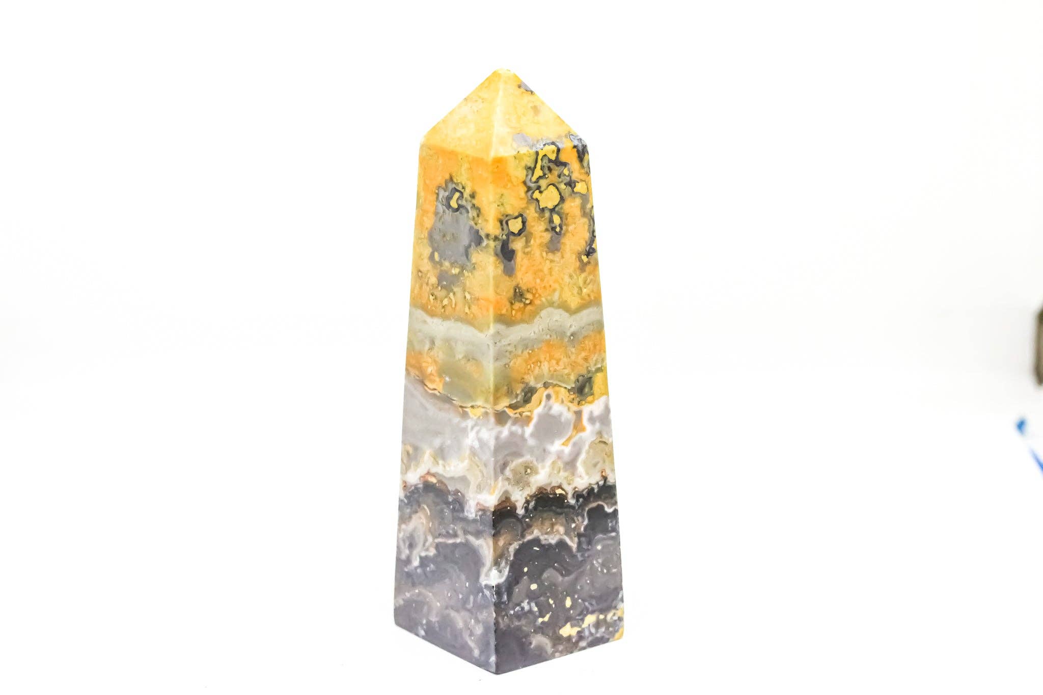 Quasar Gems USA - Wholesale Spiritual Stone/Crystal - Bumble Bee Jasper Obelisks