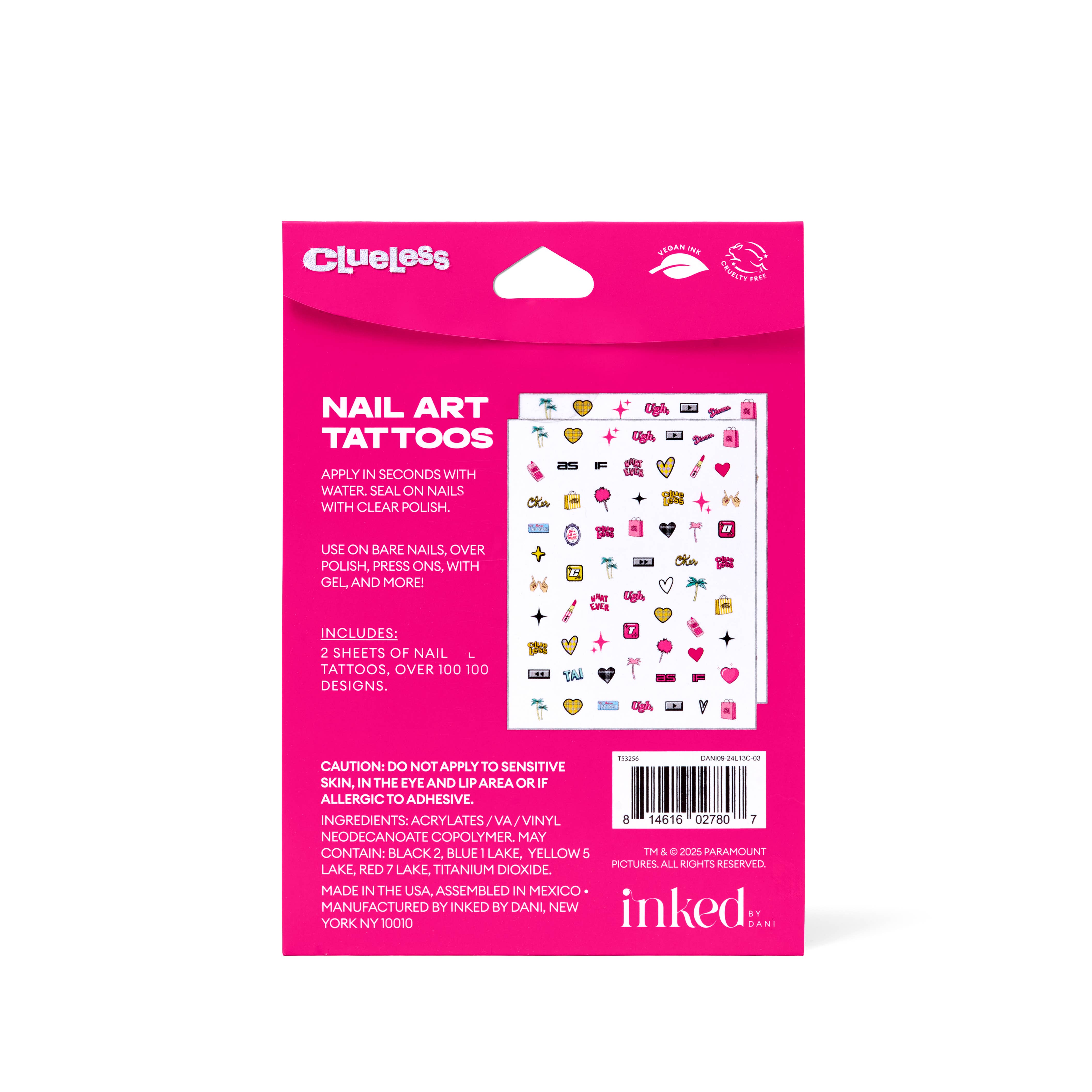 INKED by Dani - Wholesale Nail Art/Decal - INKED by Dani x Clueless: Whatever Nail Art1