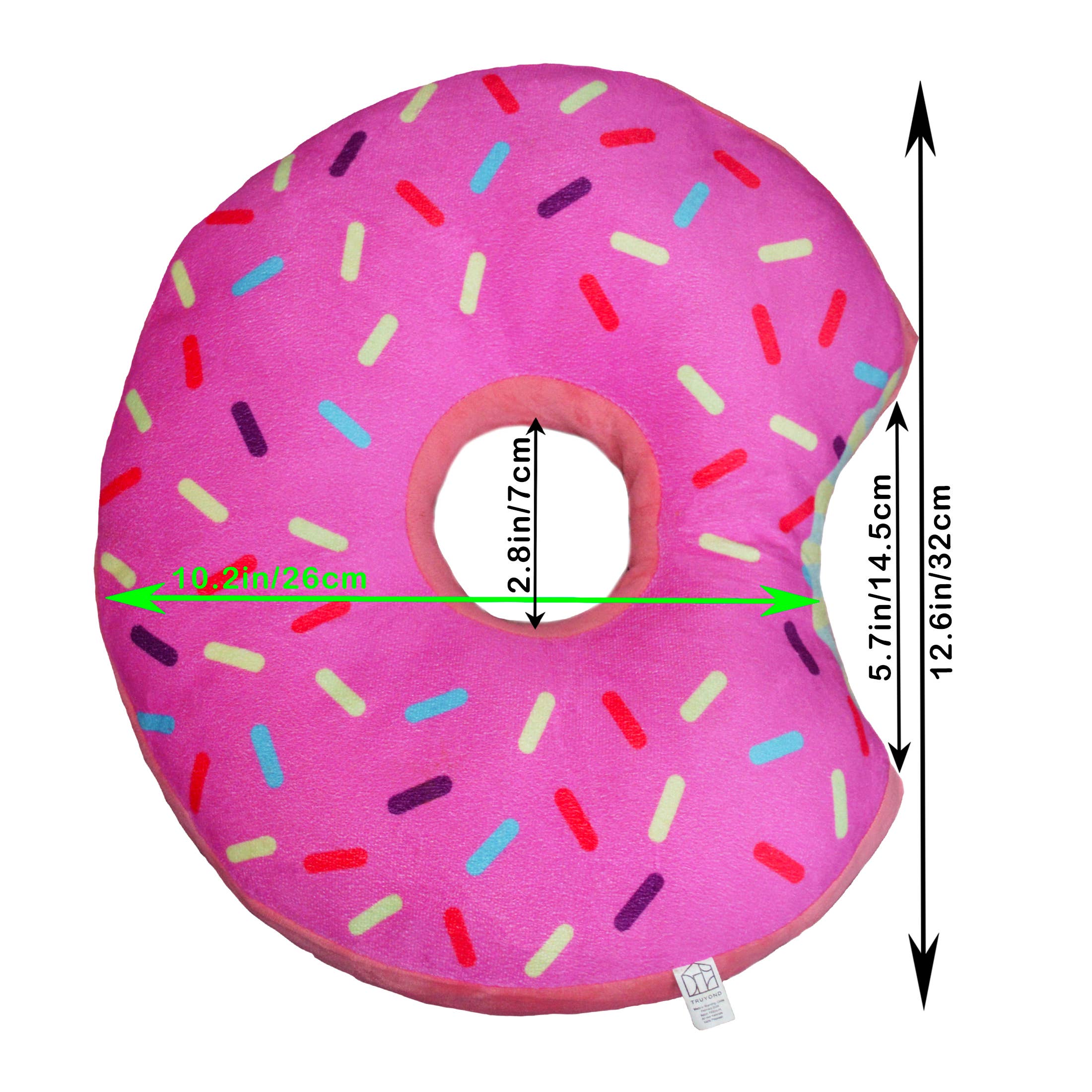 TRUYOND - Wholesale Throw/Decorative Pillow - Donut Pillow for Ear Piercings, Side Sleeping Soft - Pink2