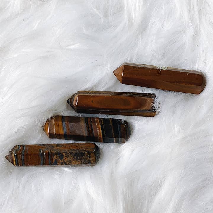 Tiger’s Eye Massage Wand for wholesale by Wild Alabaster